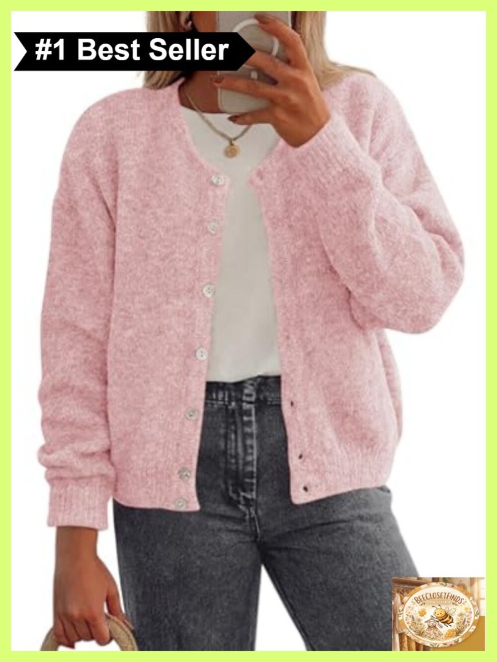 Womens Long Sleeve Button Down Knit Cardigan Sweater